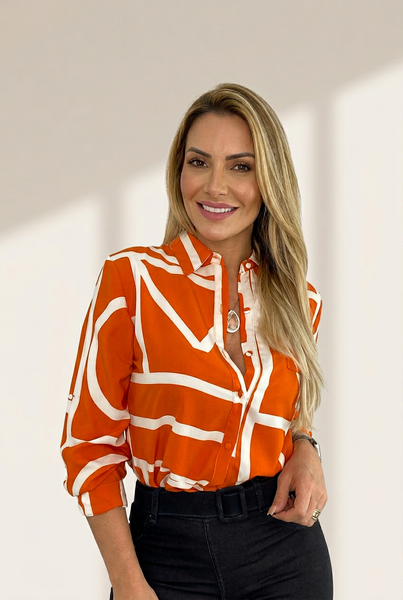 Lightweight Abstract Print Blouse with practical styling and dependable silhouette control.