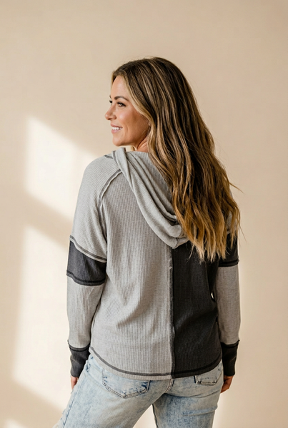 Striped and Color Block Henley Shirt with practical styling and dependable silhouette control.