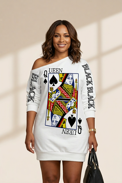 Relaxed Queen of Spades Mini Dress with practical styling and dependable silhouette control.