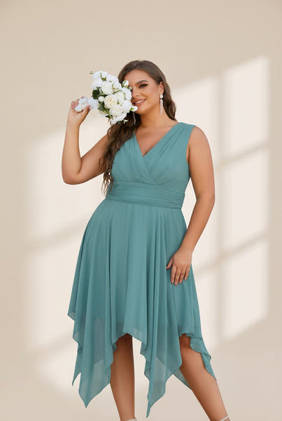 Women's Modern and Stylish Chiffon Knee-Length Dress