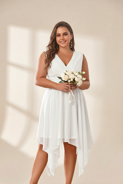 Women's Modern and Stylish Chiffon Knee-Length Dress