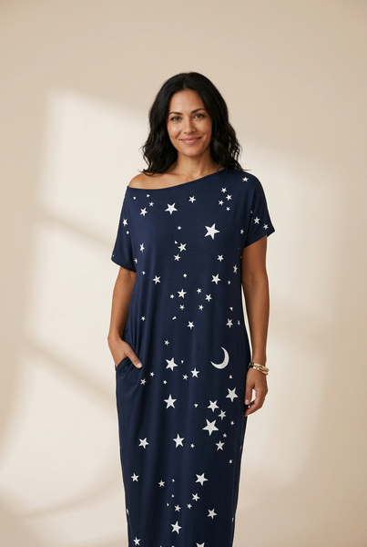 Women's Off-the-Shoulder Starry Dress in Blouses & Shirts