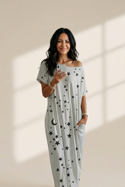 Women's Off-the-Shoulder Starry Dress in Blouses & Shirts