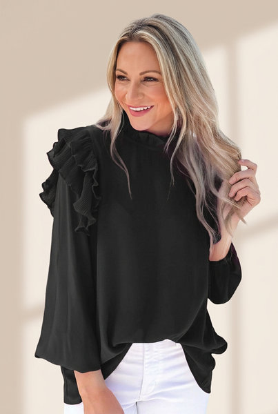 Women's Trendy Ruffle Top in Blouses & Shirts