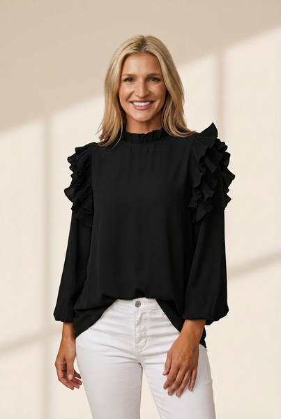 Women's Trendy Ruffle Top in Blouses & Shirts