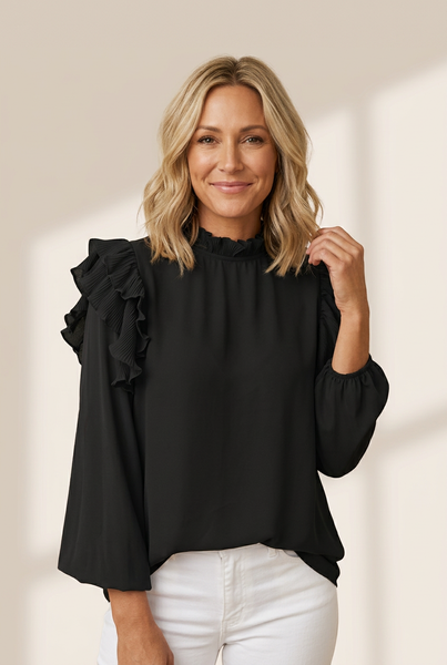 Women's Trendy Ruffle Top in Blouses & Shirts