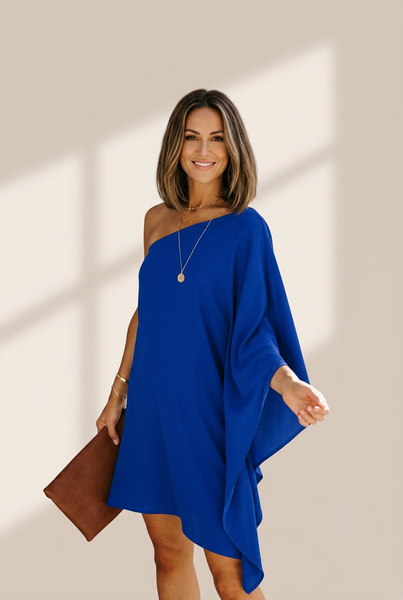 Women's Date Night One-Shoulder Dress in Blouses & Shirts