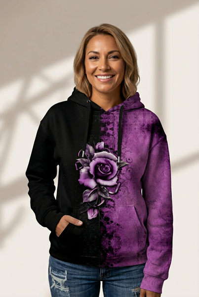 Women's Half and Half Hoodie in Sweatshirts & Hoodies
