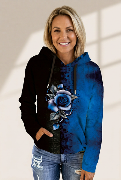 Women's Half and Half Hoodie in Sweatshirts & Hoodies