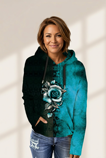 Women's Half and Half Hoodie in Sweatshirts & Hoodies