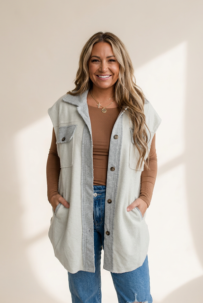 Women's Chic Denim Vest made for easy styling and wardrobe coordination, with premium-like structure and finish.