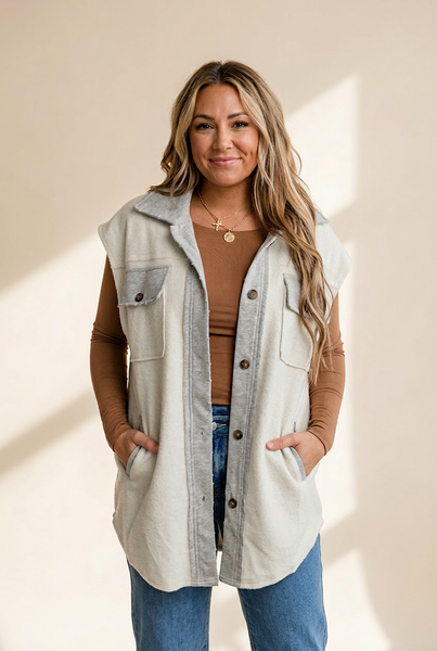 Women's Casual Denim Vest made for easy styling and wardrobe coordination, with premium-like structure and finish.
