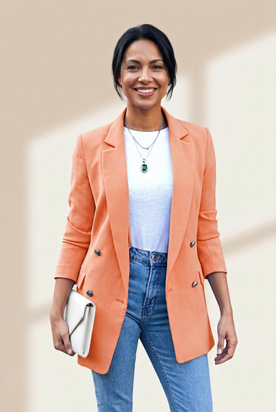 Simple Solid Blazer for Everyday Wear with practical styling and dependable silhouette control.