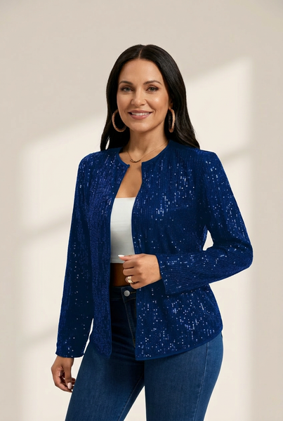 Women's Fashionable Long Sleeve Jacket made for easy styling and wardrobe coordination, with premium-like structure and finish.