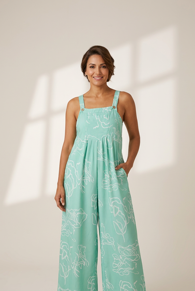 Women's Casual V-Neck Jumpsuit with Letter Print and Knotted Detail with practical styling and dependable silhouette control.