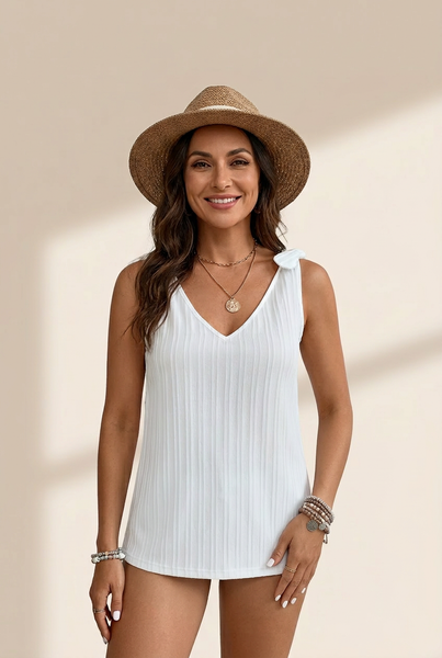 Women's Silk Satin V Neck Casual Sleeveless Camisole Tank Top