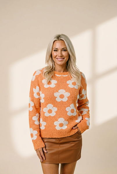 Women's Knit Single-Breasted Heart Cardigan Sweater -Bishop - Barcelet - Closed - Scoop - Jewel