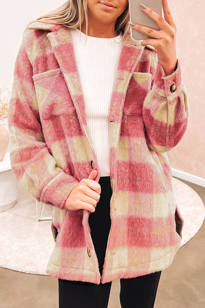 Warm Plaid Jacket for Cold Weather