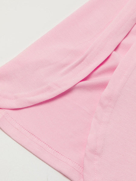 Loose Solid Knitted Irregular Dress