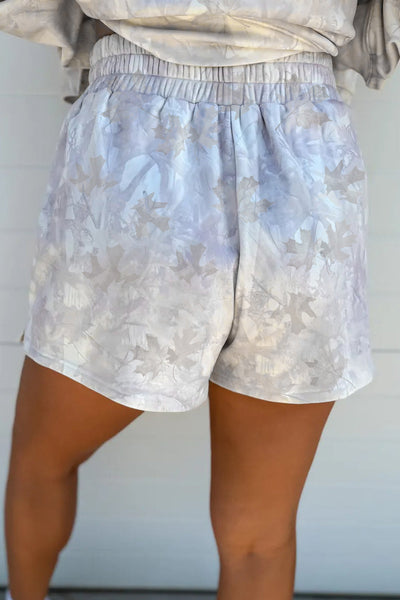 Beige Camo Print Pullover Top with Elastic Waist Casual Shorts Set for Women Stylish & Comfortable Summer Outfit