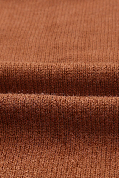 Women's Textured Basket-Weave Open Front Cardigan in Rust