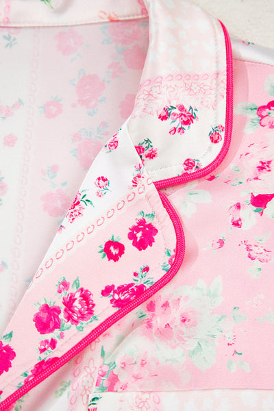 Elegant Women's Floral Cotton Pajama Set - Soft Sleepwear for Cozy Nights, Relaxed Fit for Ultimate Comfort