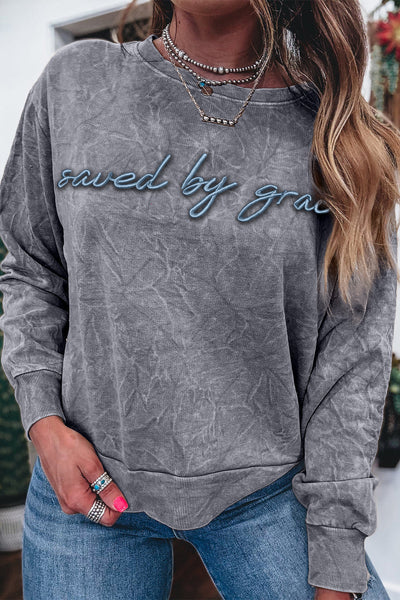 Pastel Mineral Wash Sweatshirt for Women - Cozy Casual Fit for Relaxed Lounge Wear and Everyday Style