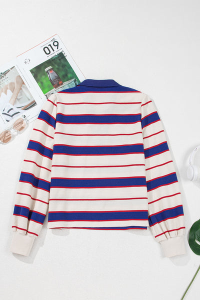 Soft Color Women's Casual Polo Sweatshirt - Comfortable Fit & Trendy Style for Effortless Everyday Wear