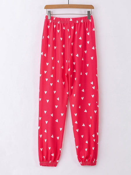 Long Sleeve Heart Pajama Set