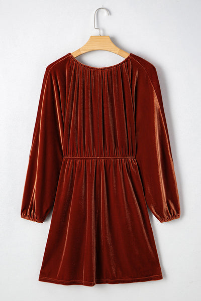 Chic Women's V-Neck Mini Dress in Elegant Styles - Perfect for Summer Outings and Casual Gatherings