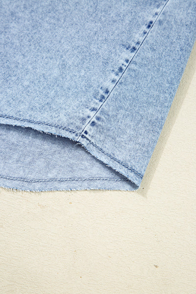 Stylish Women's Blue Denim Shirt Dress with Adjustable Belt for a Flattering Everyday Fit and Effortless Style