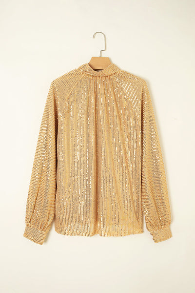 stylish women's shimmering gold metallic blouse | lightweight, perfect for day or night out, effortlessly chic fit made for easy styling and wardrobe