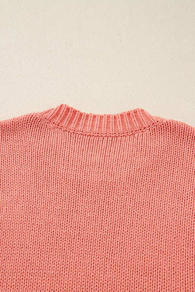 Women's Cozy Pumpkin Embroidered Sweater - Cute Autumn Style, Comfortable Fit for Fall Fashion Outfits