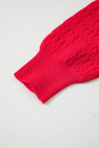 Chic Women's Cozy Crew Neck Sweater in Soft Knit - Ideal for Casual Outings, Flattering Fit, Available in Trendy Colors