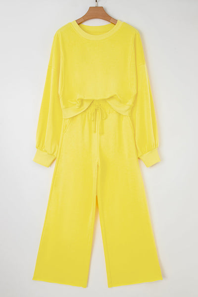 Elegant Women's 2-Piece Soft Fabric Pant Set - Trendy Casual Outfit for Effortless Daily Style and Comfort