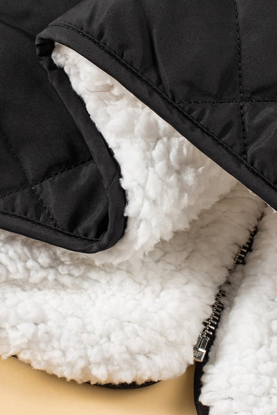 Solid Zipper Sleeveless Winter Warm Vest Jacket