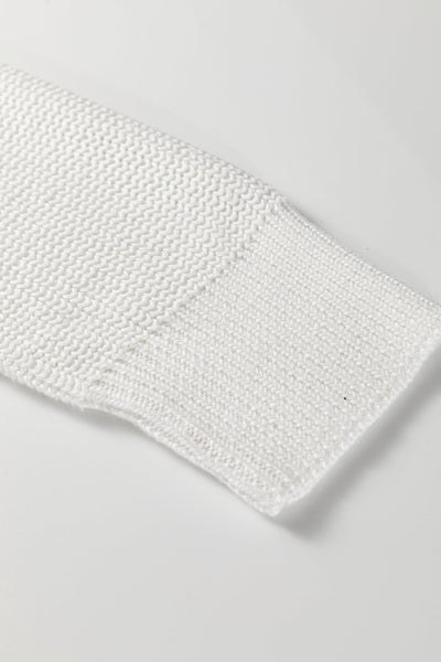 Women's Mixed Stitch High Neck Sweater in Cream and Russet with practical styling and dependable silhouette control.