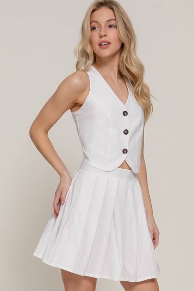 Sahara V-Neck Button Down Vest