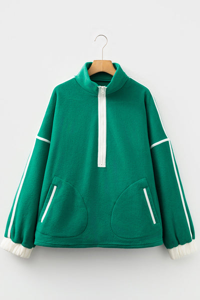 Trendy Plus Size Women's Cozy Sweatshirt in Soft Cotton Blend - Perfect for Casual Outings and Everyday Comfort