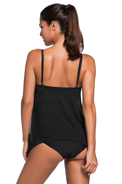 Two Piece Lace Tankini Set