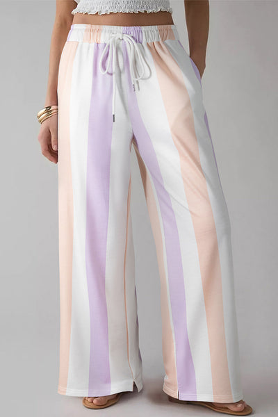 Women's Casual Striped Loose-Fit Pants - Soft, Comfortable Trousers for Effortless Everyday Style