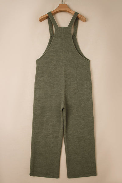 Women's Casual Knit Overall Jumpsuit - Soft, Comfortable Fit for Everyday Style and Trendy Outings in Chic Colors