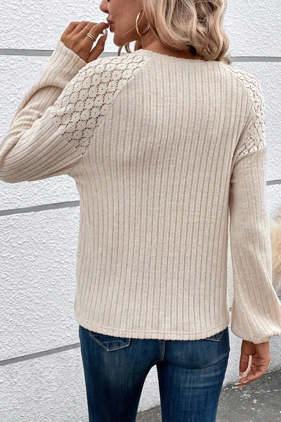 Women's Sweaters Leopard Print Color Block V-Neck Scarf Sweater