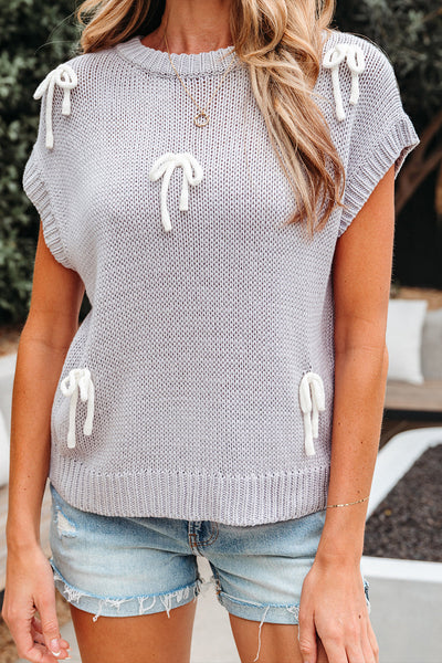 Lightweight Chic Women's Cap Sleeve Sweater in Soft Knit - Comfortable Everyday Layering Essential, Versatile Style