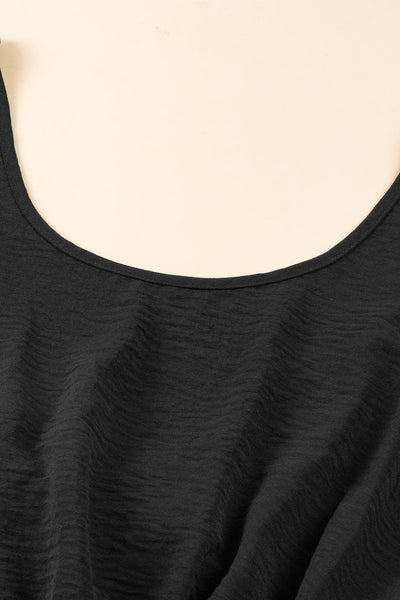 Casual Striped Sleeveless Halter Strap Flowy Mini Dress