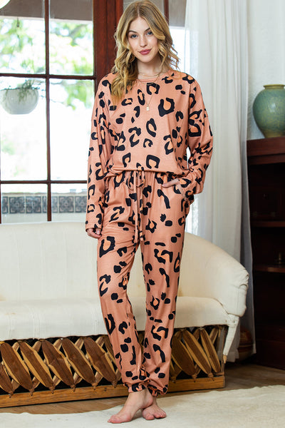 Cozy Chic Leopard Print Lounge Set