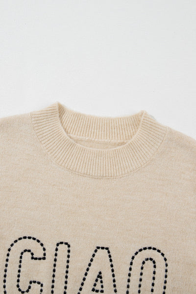 Women's Cozy CIAO Knit Graphic Jumper in Sweaters