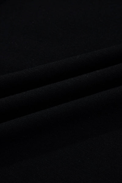 Elegant Black Collared Blouse for Women Flattering Fit, Versatile Style for Office and Casual Wear