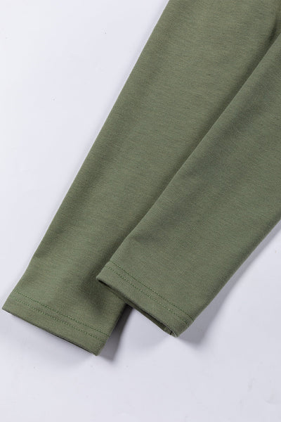 Women's Jungle Green Cowl Neck Tunic Top - Casual Shift Style with Easy Fit for Everyday Comfort and Effortless Chic