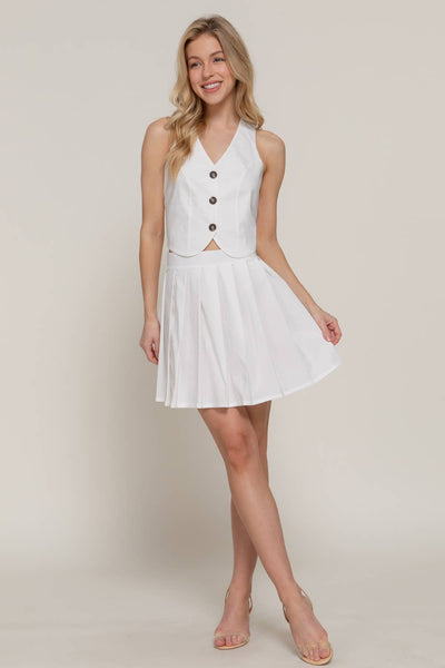 Sahara V-Neck Button Down Vest